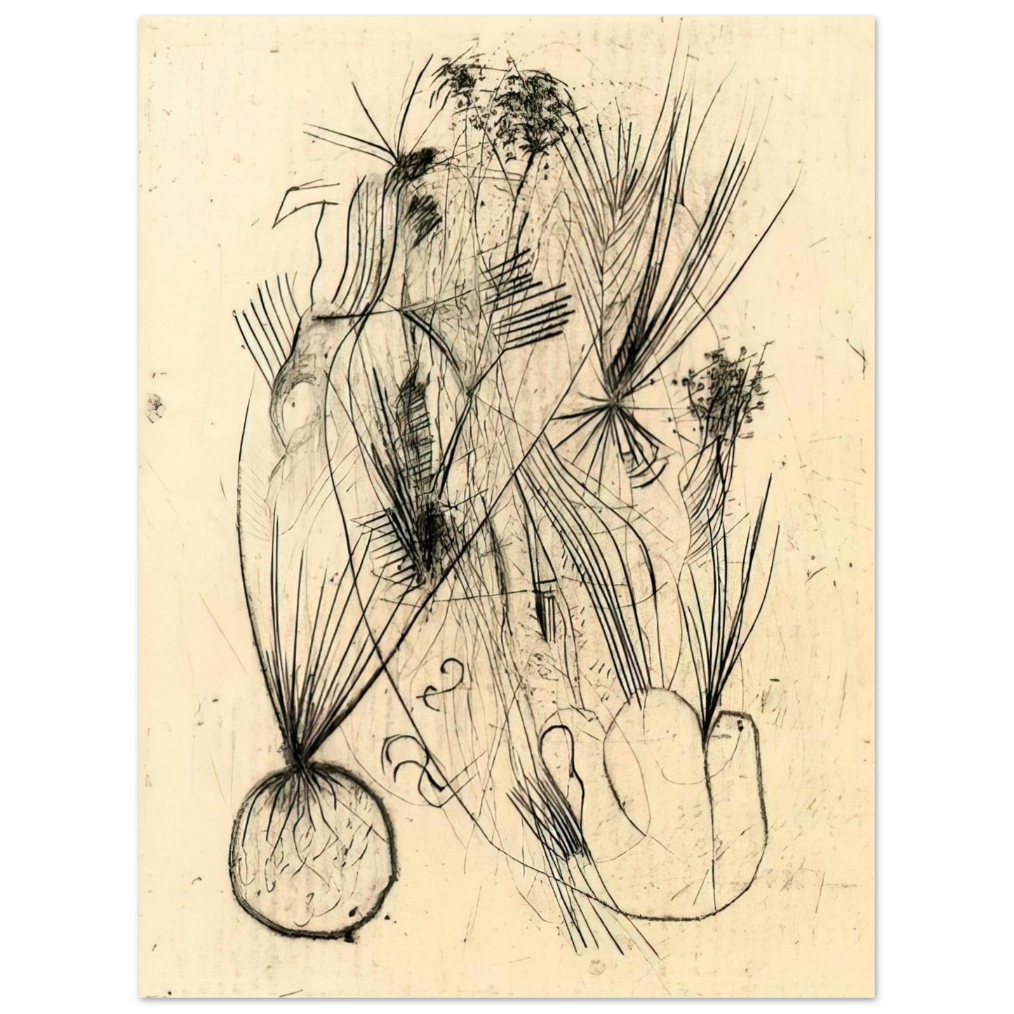 Wols - Planta tuberosa - Surrealism 75x100 cm / 30x40inches Fine Art Poster