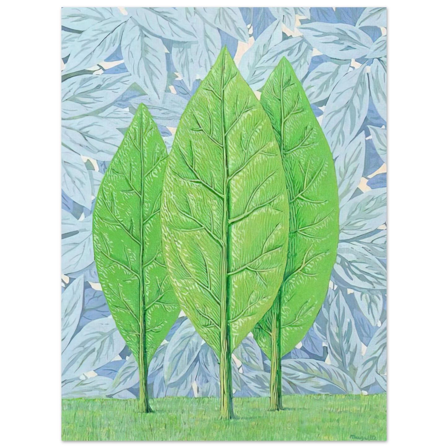 Rene Magritte - THE GOOD SEASON 1961 75x100 cm / 30x40inches Fine Art Poster