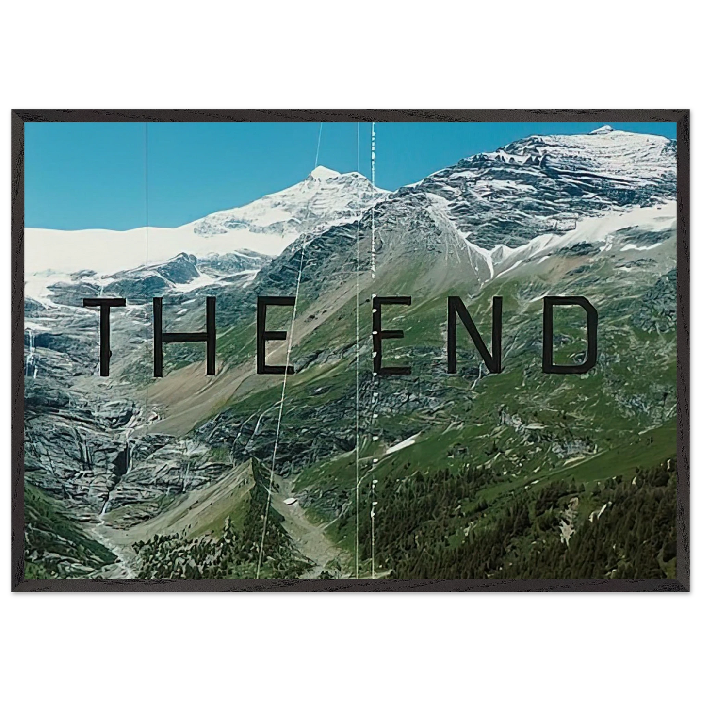 THE END 87 2010 - Edward Ruscha 70x100 cm / 28x40 inches Framed Art Print – Black Wooden Frame
