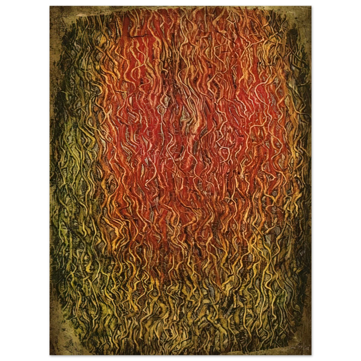 Simon Hantai - Untitled - Surrealism, Tachisme 75x100 cm / 30x40inches Fine Art Poster