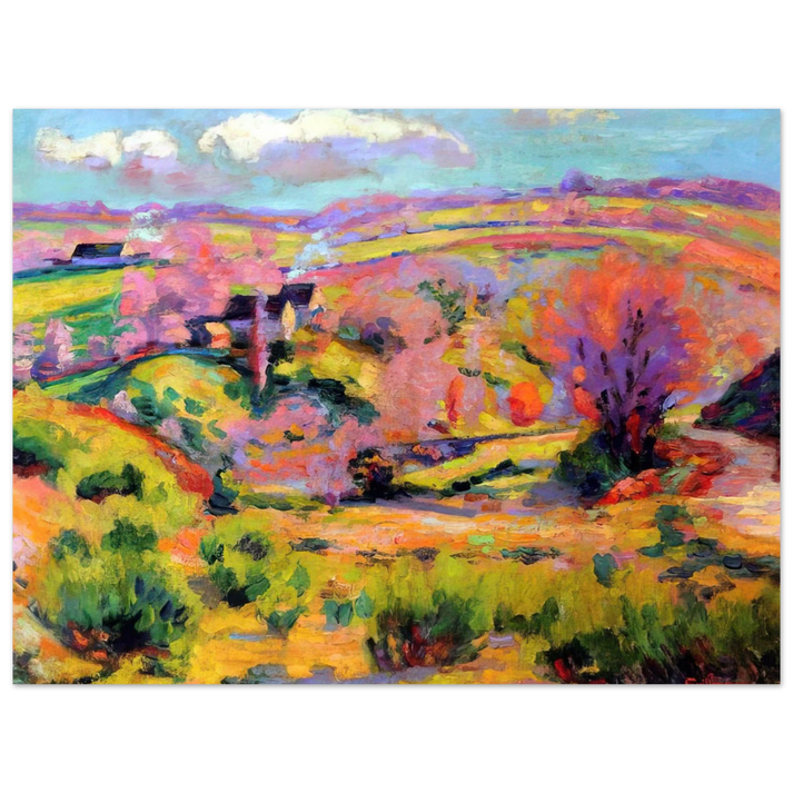 Armand Guillaumin - Landscape of Creuse at spring - Fauvism 75x100 cm / 30x40inches Fine Art Poster