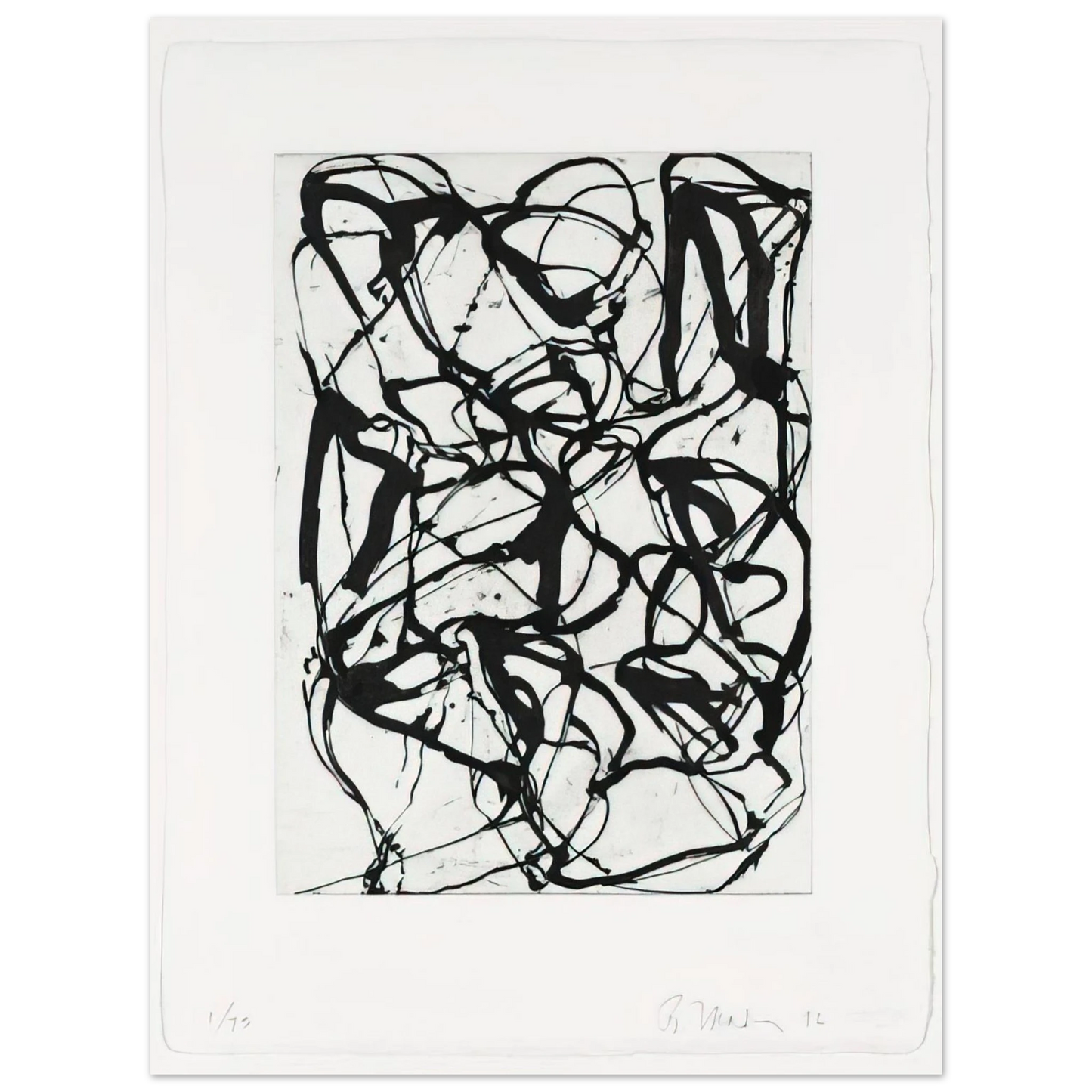 Brice Marden - Han Shan Exit - 1992 75x100 cm / 30x40inches Fine Art Poster