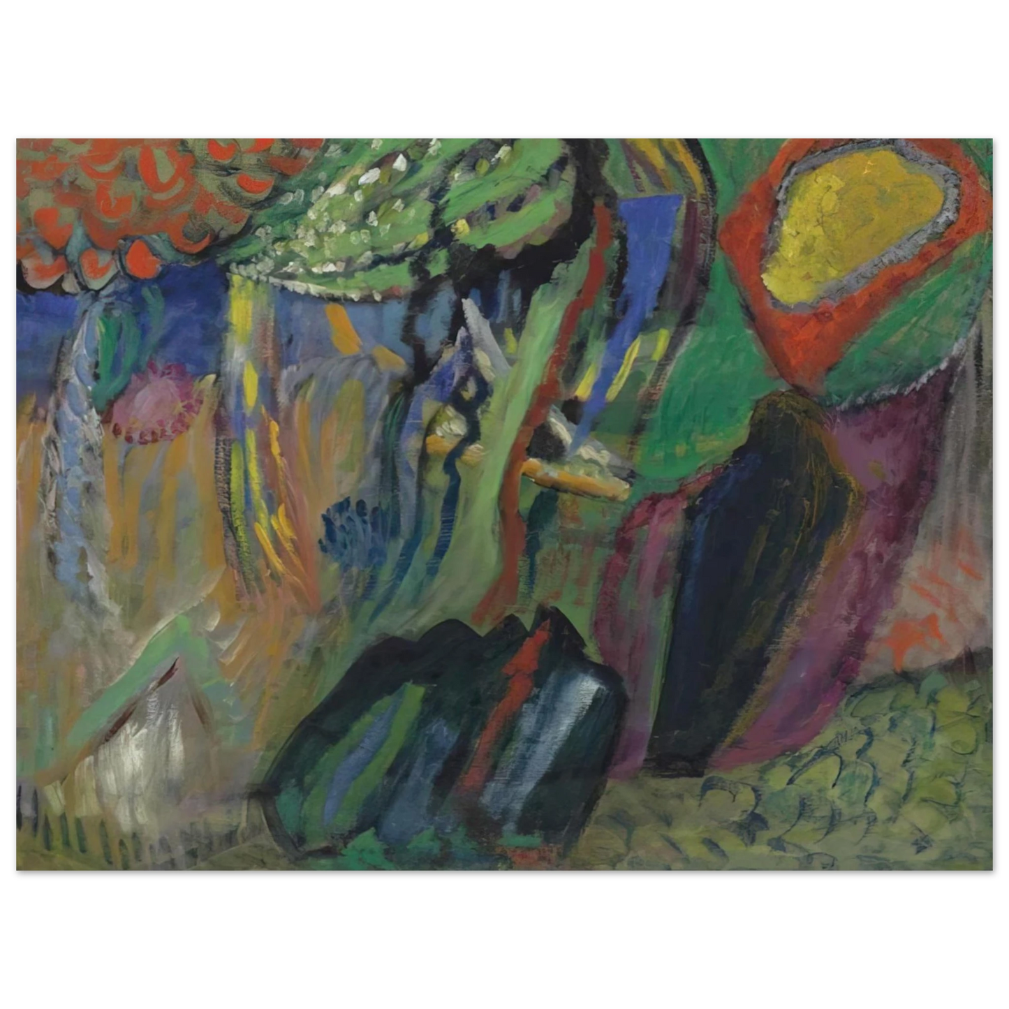 Gabriele Munter - ABSTRACT COMPOSITION 75x100 cm / 30x40inches Fine Art Poster