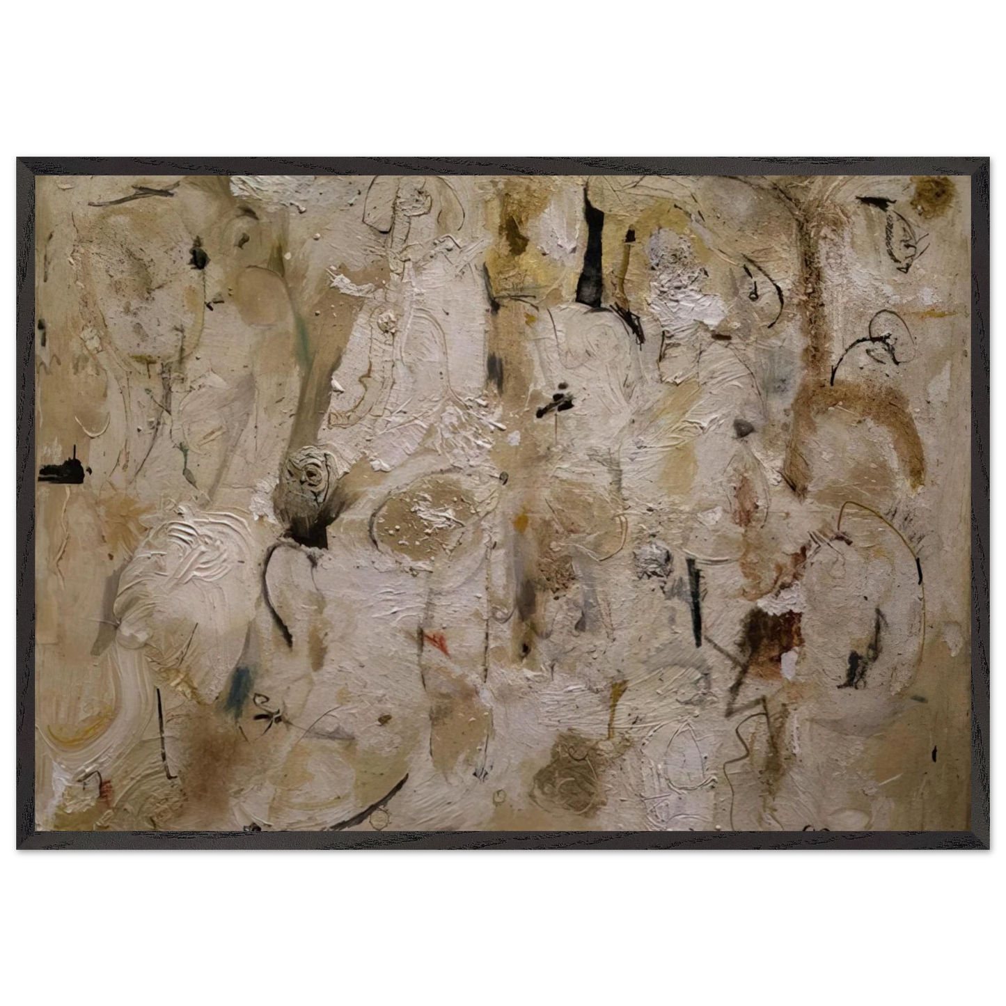 Painted on 21st Street - 1951 - Helen Frankenthaler 70x100 cm / 28x40 inches Framed Art Print – Black Wooden Frame