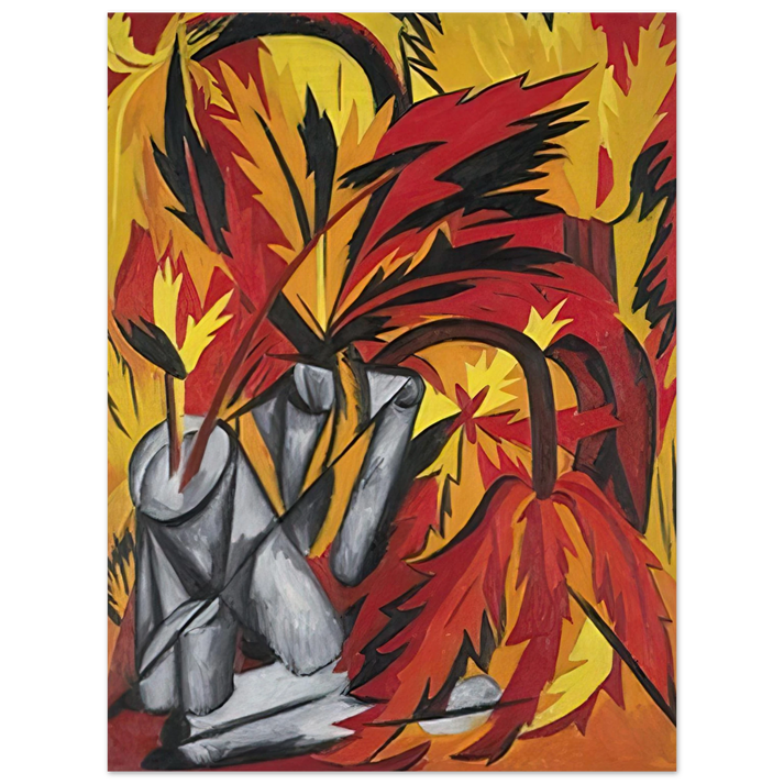 Natalia Goncharova - Flowers - 1912 75x100 cm / 30x40inches Fine Art Poster