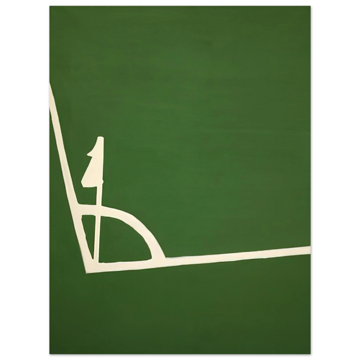 Ralston Crawford - Kalklijnen hoek - 1971 75x100 cm / 30x40inches Fine Art Poster
