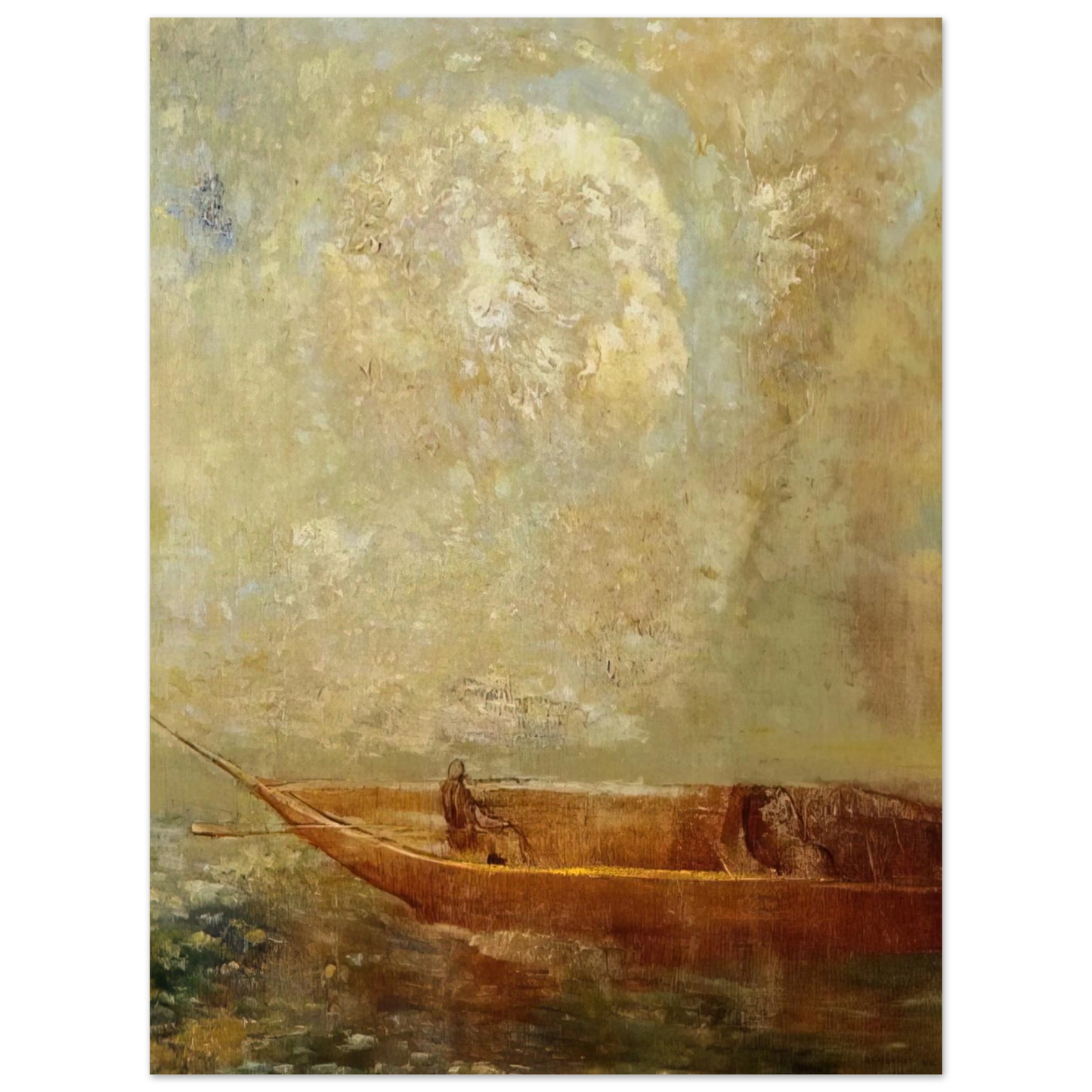 Odilon Redon - A BOAT 75x100 cm / 30x40inches Fine Art Poster