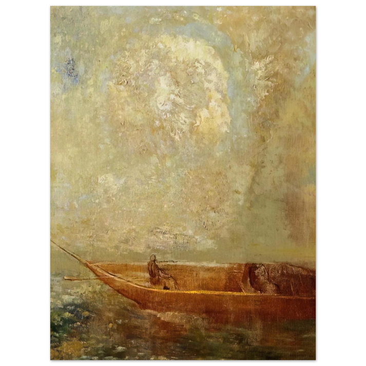 Odilon Redon - A BOAT 75x100 cm / 30x40inches Fine Art Poster