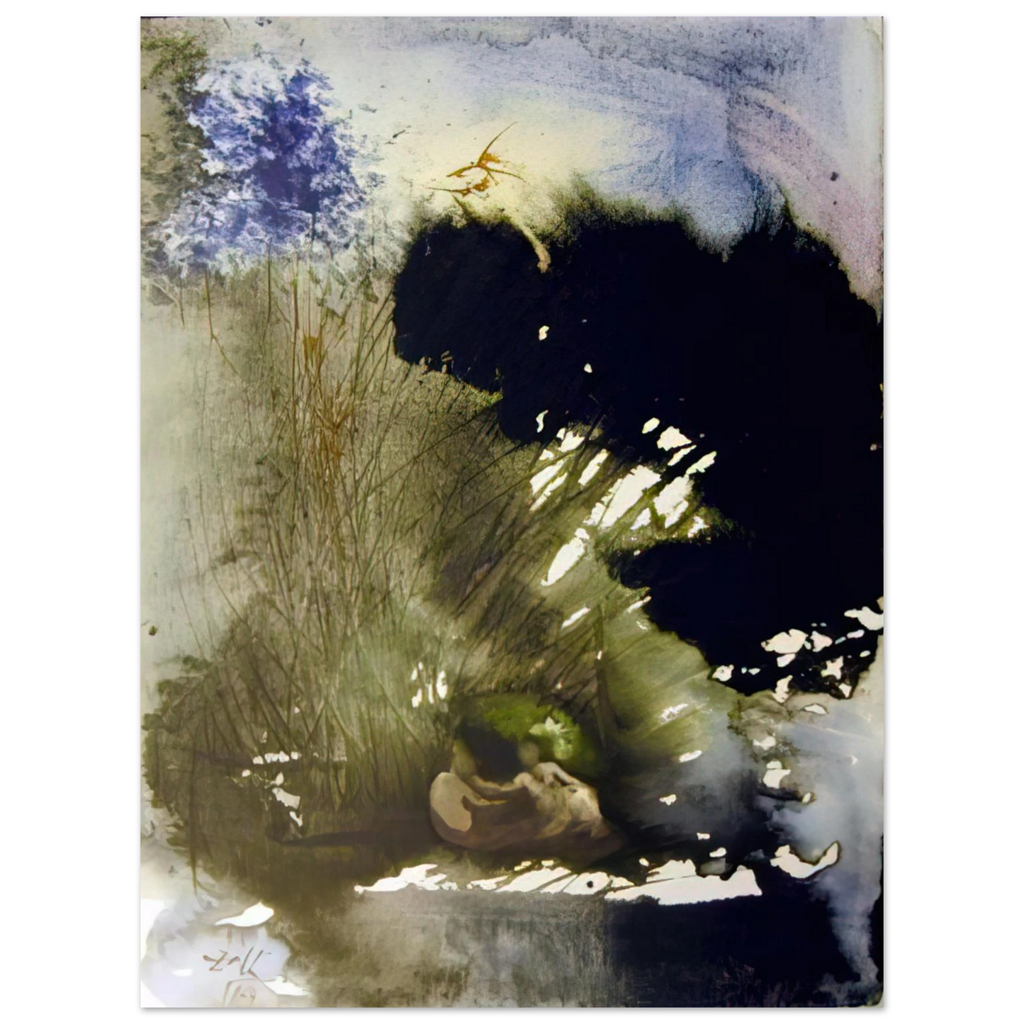 Salvador Dali - VIR ET MULIER IN PARADISO VOLUPTATIS 1967 75x100 cm / 30x40inches Fine Art Poster