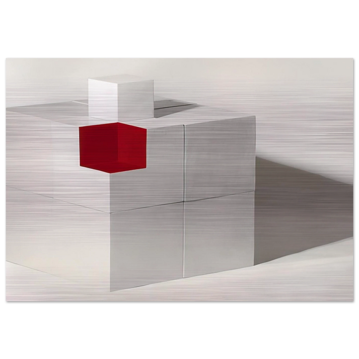 Eye of Guara. # 6 - 1983 - Lygia Pape Brushed Aluminum Print - 70x100 cm / 28x40 inches | Lygia Pape Aluminum Print | Lygia Pape Prints