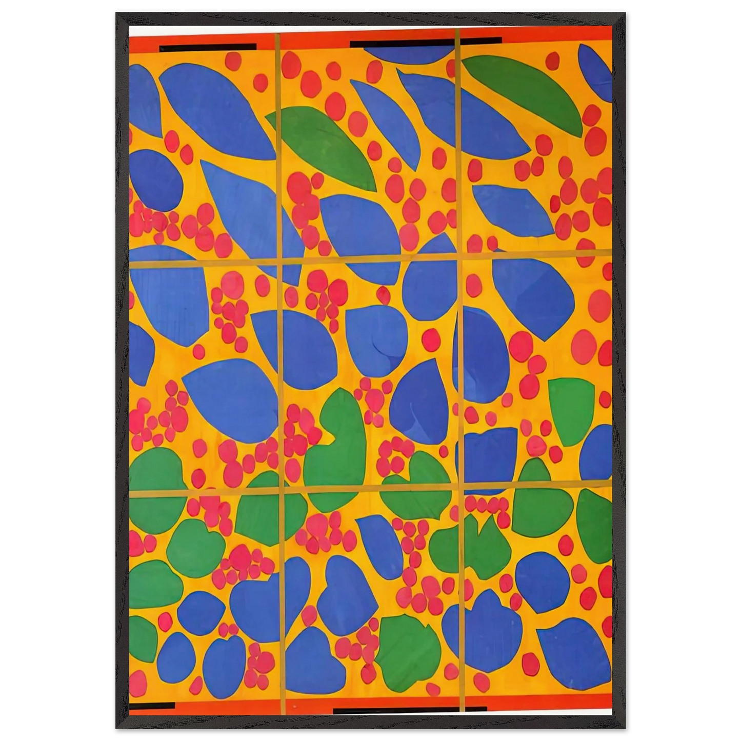 NOT IDENTIFIED 5 - Henri Matisse 70x100 cm / 28x40 inches Framed Art Print – Black Wooden Frame