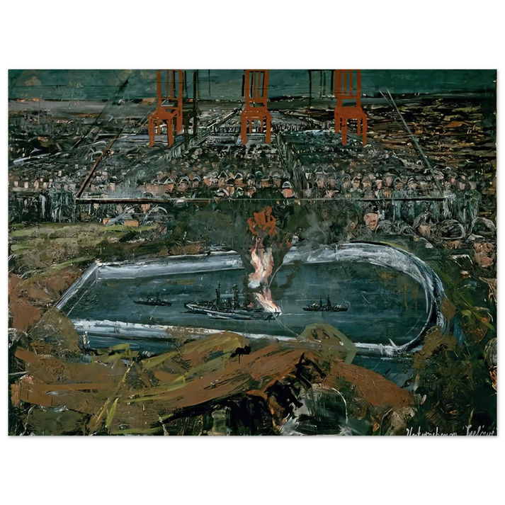 Anselm Kiefer - OPERATION SEA LION 1975 75x100 cm / 30x40inches Fine Art Poster