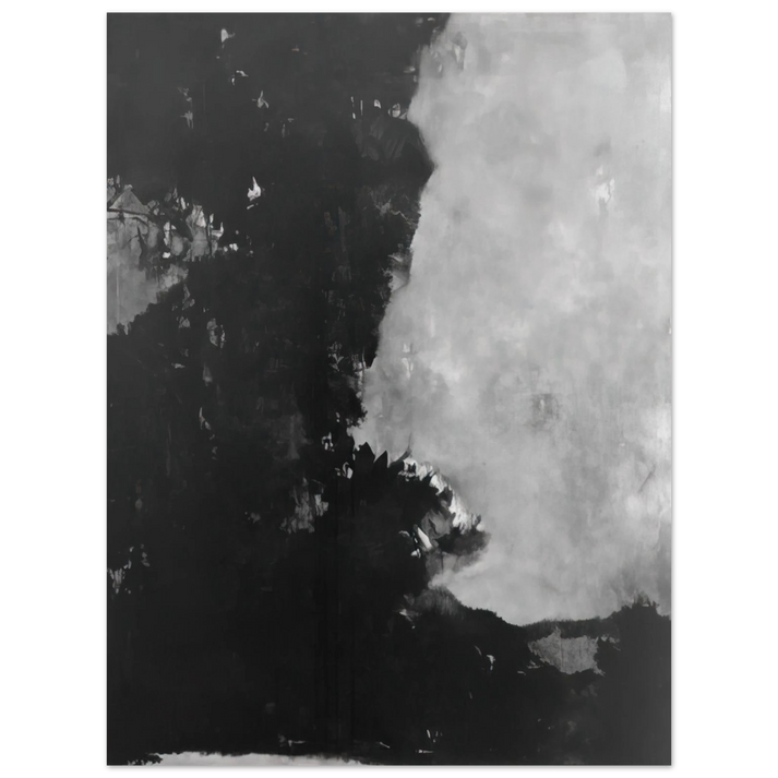 Edward Corbett - Untitled Black Painting - 1950 75x100 cm / 30x40inches Fine Art Poster
