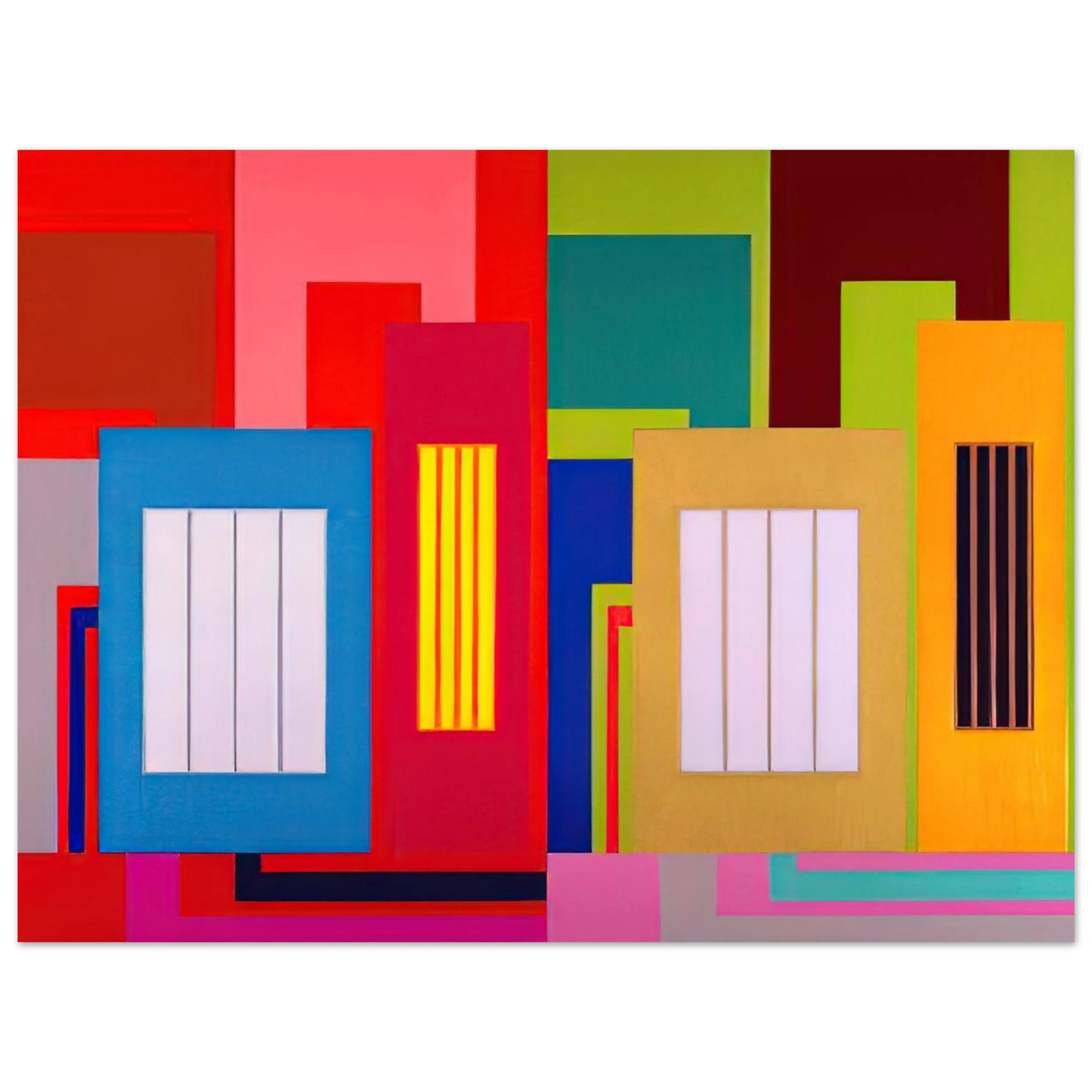 Peter Halley - Super Size - 2000 75x100 cm / 30x40inches Fine Art Poster