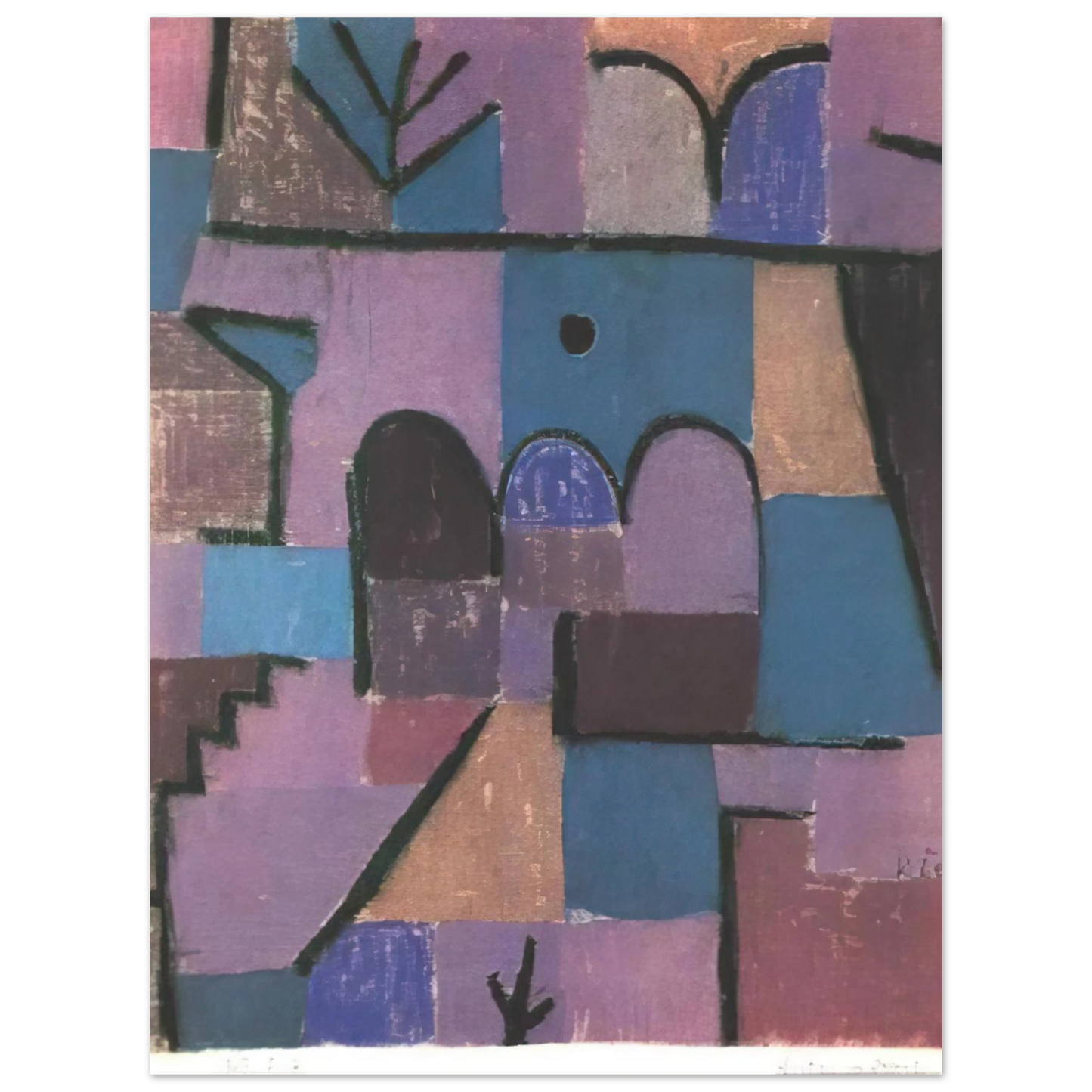 Paul Klee - ORIENTAL GARDEN 1939 75x100 cm / 30x40inches Fine Art Poster