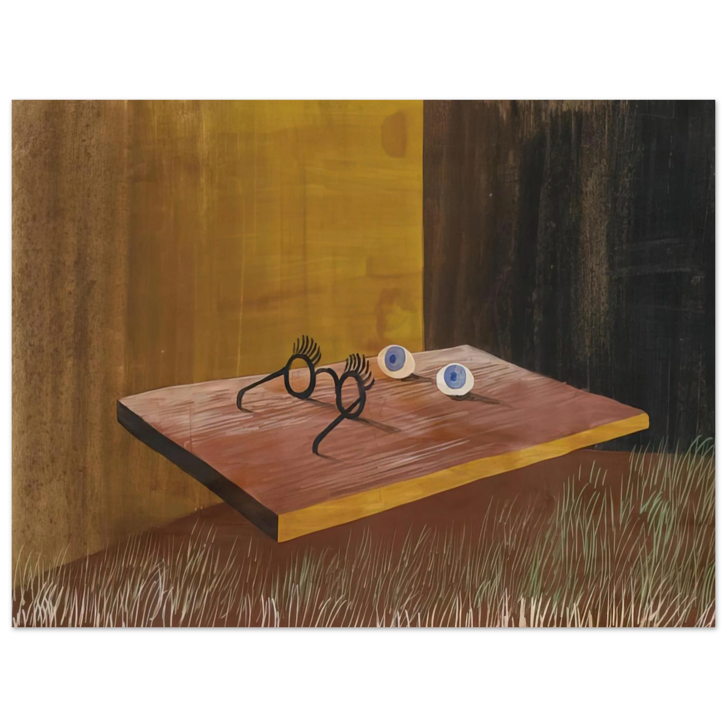 Remedios Varo - EYES ON THE TABLE 1938 75x100 cm / 30x40inches Fine Art Poster