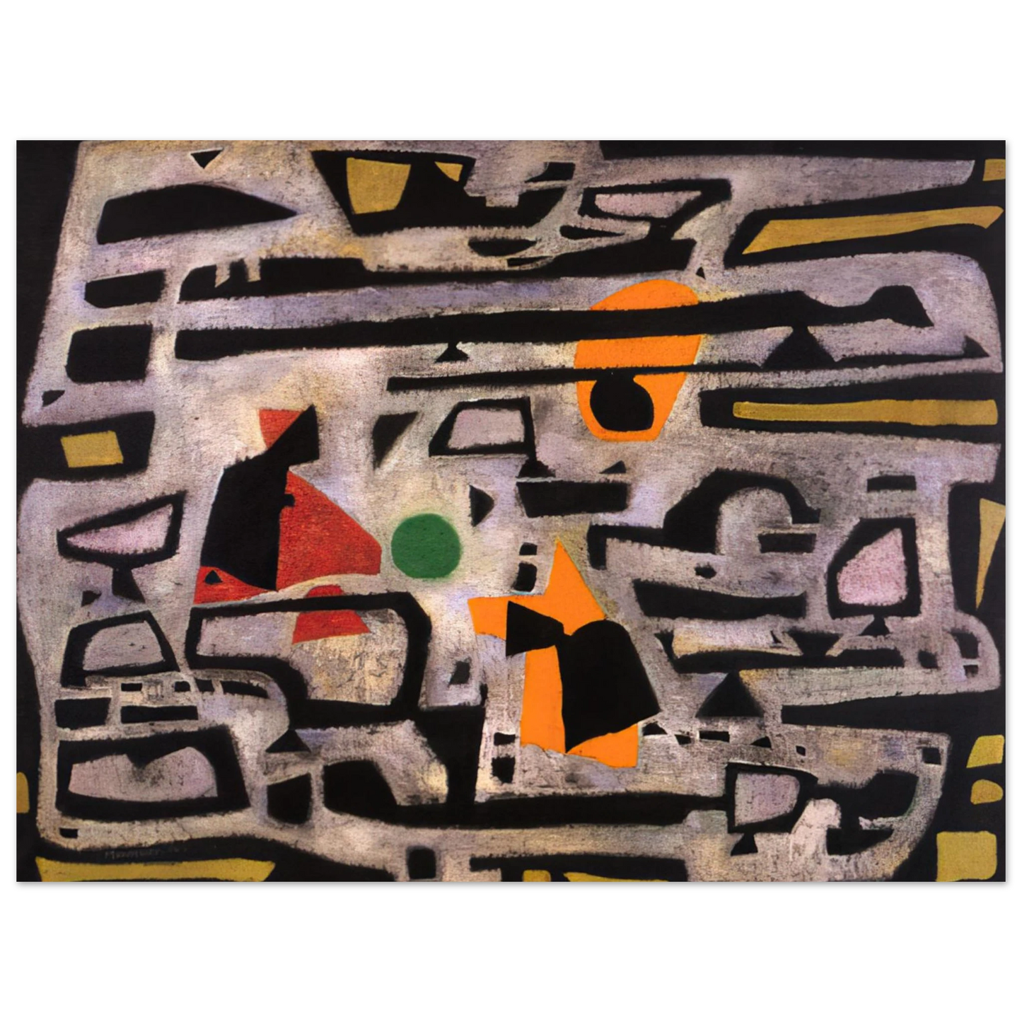 Alfred Manessier - Hiver - 1950 75x100 cm / 30x40inches Fine Art Poster