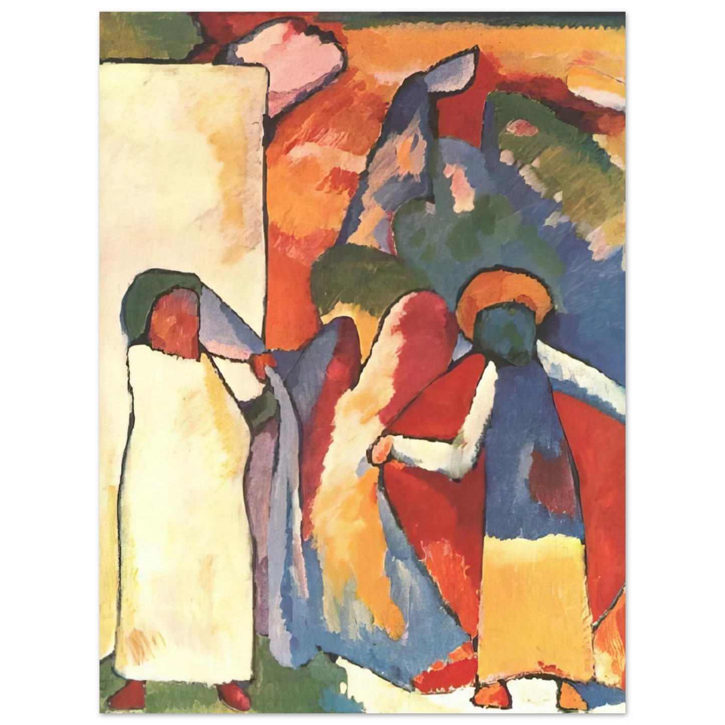 Wassily Kandinsky - IMPROVISATION 6 AFRICAN 1909 75x100 cm / 30x40inches Fine Art Poster