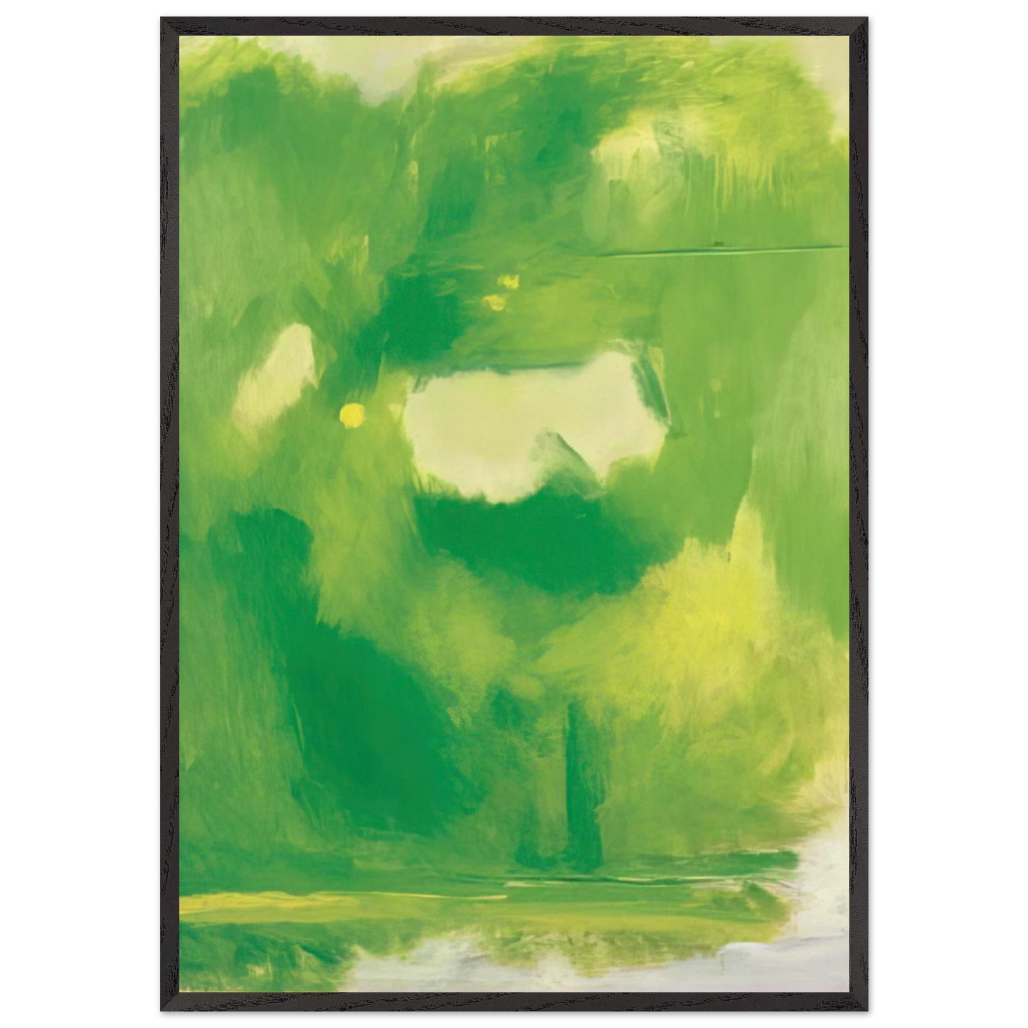 ANTES DE LA COSECHA 1999 - Esteban Vicente 70x100 cm / 28x40 inches Framed Art Print – Black Wooden Frame