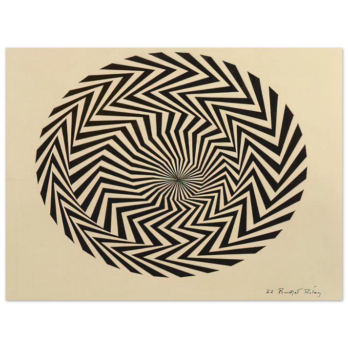 Bridget Riley - BLAZE STUDY 1962 75x100 cm / 30x40inches Fine Art Poster