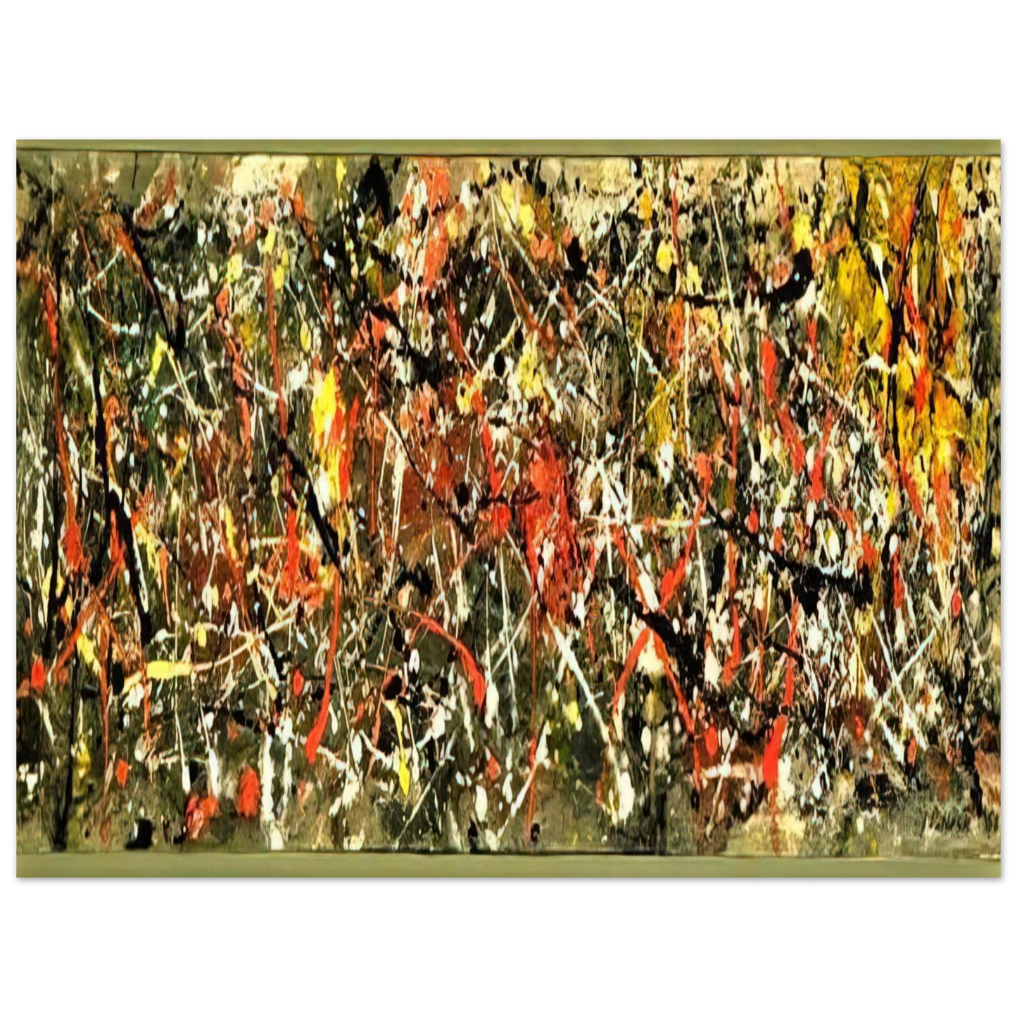 Jackson Pollock - NUMBER 25 75x100 cm / 30x40inches Fine Art Poster