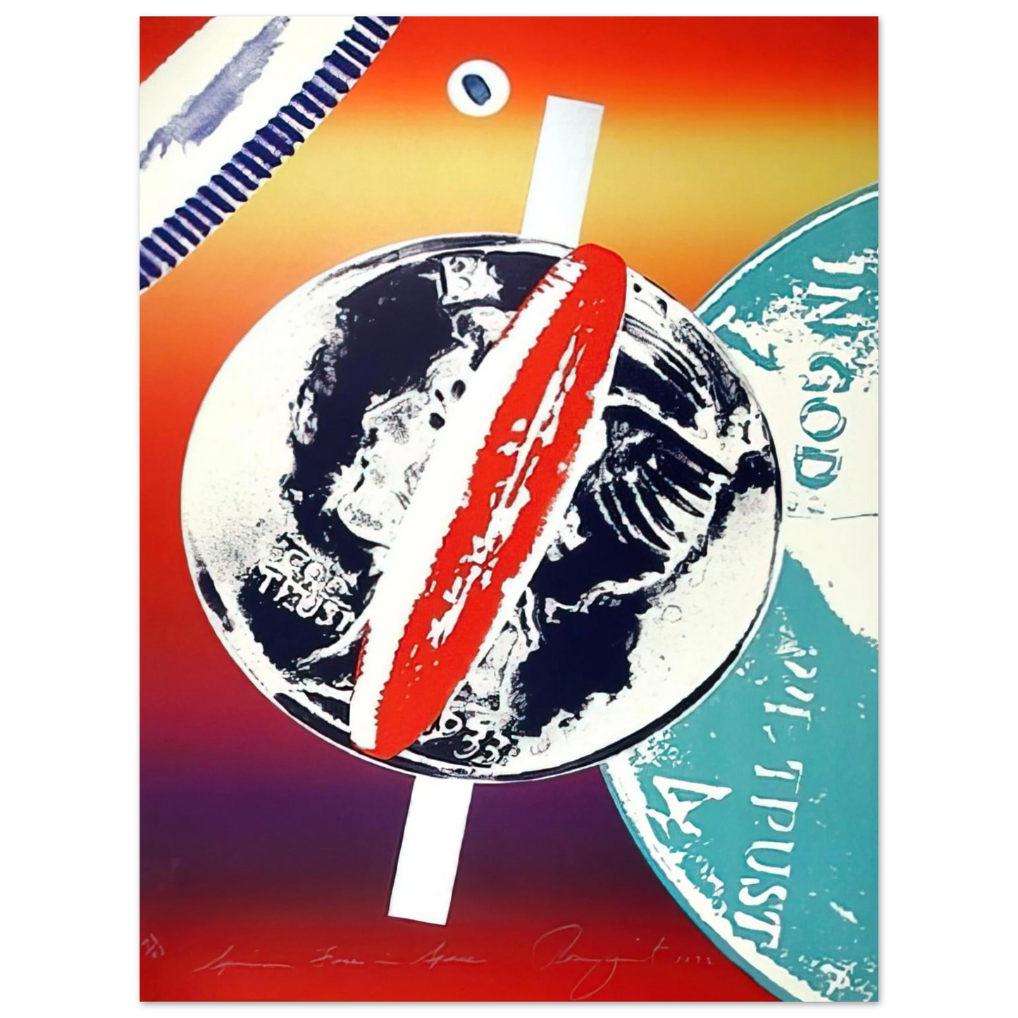James Rosenquist - Spinning Faces in Space 75x100 cm / 30x40inches Fine Art Poster