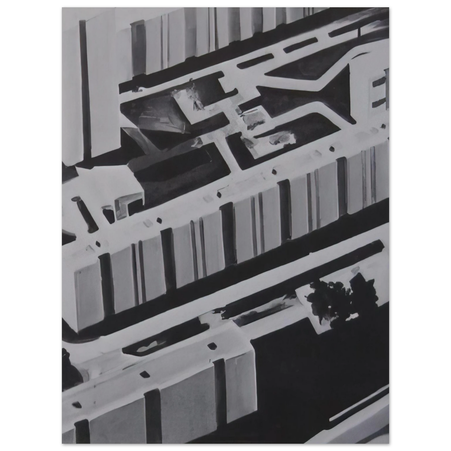 Gerhard Richter - TOWNSCAPE SL 1969 0 75x100 cm / 30x40inches Fine Art Poster