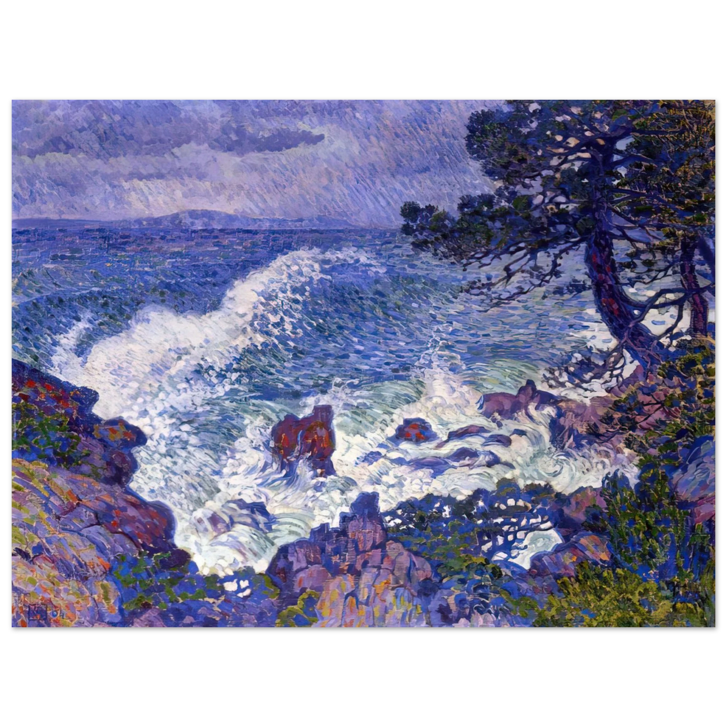 Theo van Rysselberghe - EAST WIND 1904 75x100 cm / 30x40inches Fine Art Poster