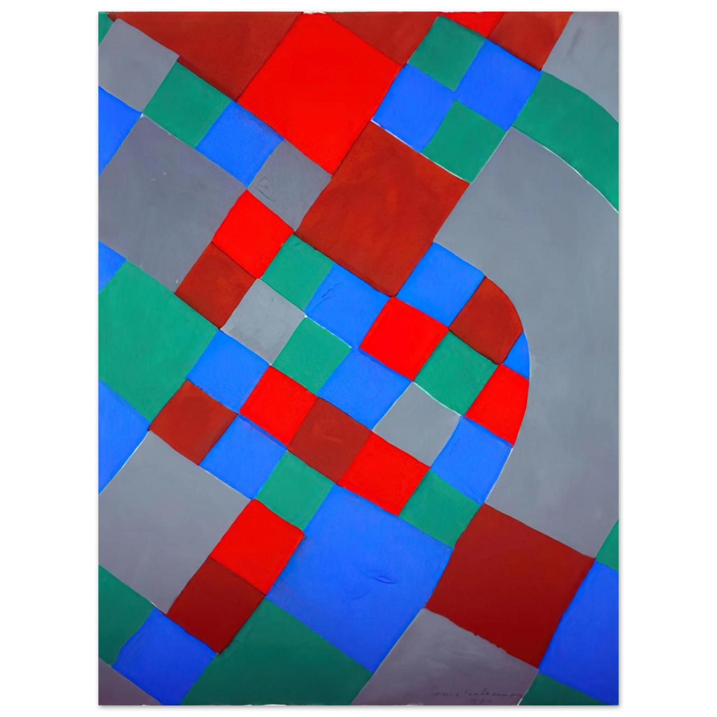 Sonia Delaunay - WORD POETRY POETRY OF COLORS 75x100 cm / 30x40inches Fine Art Poster
