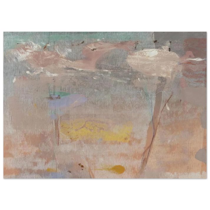 Helen Frankenthaler - Monotype I - 1981 Wall art - A3 (29.7 x 42 cm) - Premium Wooden Framed Poster With Fine Art Paper-canvas - White frame