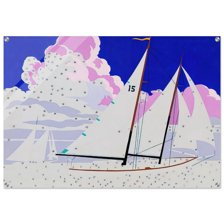 Do It Yourself Sailboats - Andy Warhol Acrylic Print - 70x100 cm / 28x40″ inches
