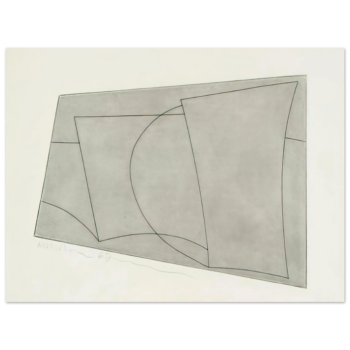 Ben Nicholson - Aegean 2 - 1967 75x100 cm / 30x40inches Fine Art Poster