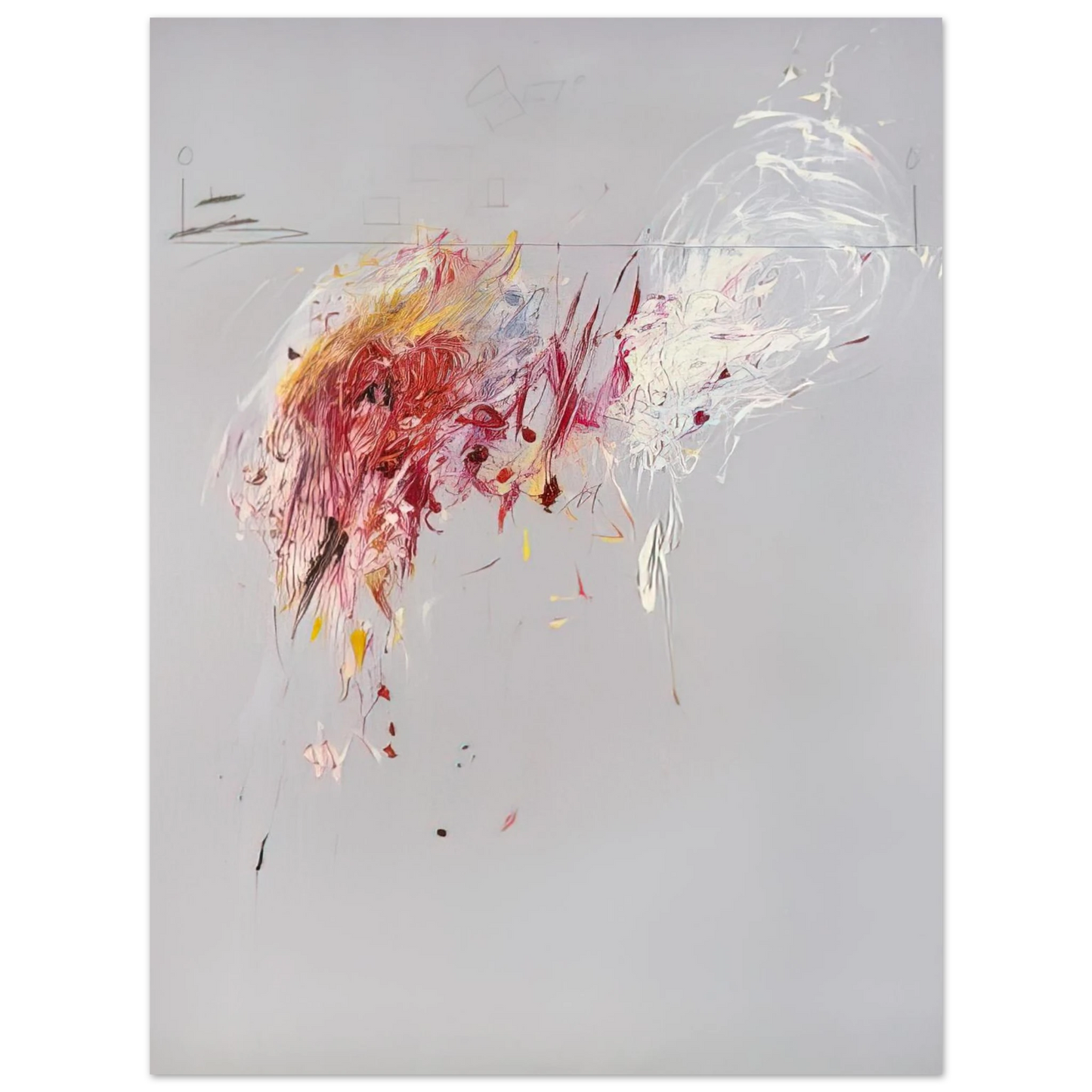 Cy Twombly - Nine Discourses on Commodus, Part V 75x100 cm / 30x40inches Fine Art Poster