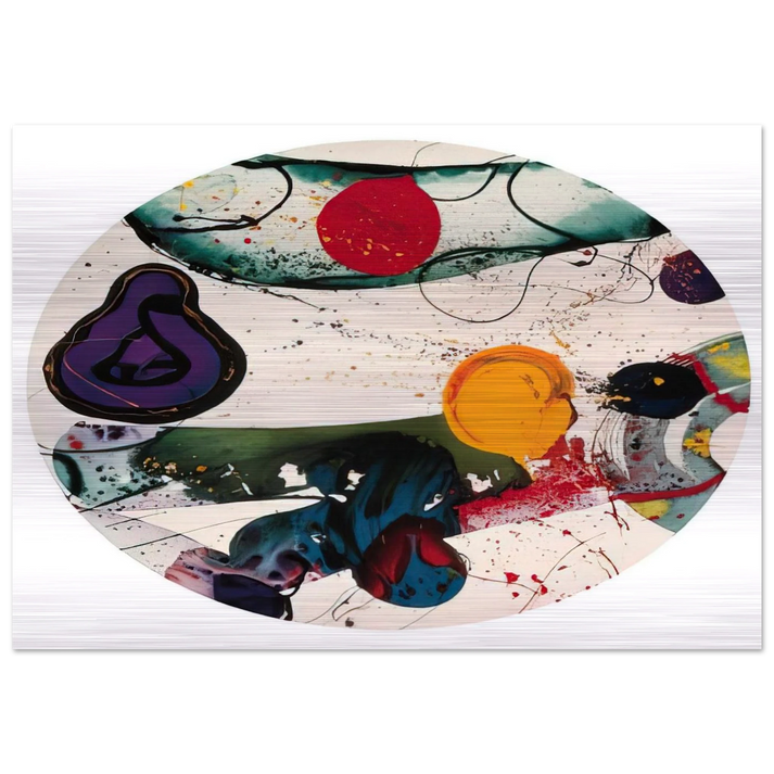 Lollipop SF88-250 - Sam Francis Brushed Aluminum Print - 70x100 cm / 28x40 inches | Sam Francis Aluminum Print | Sam Francis Prints