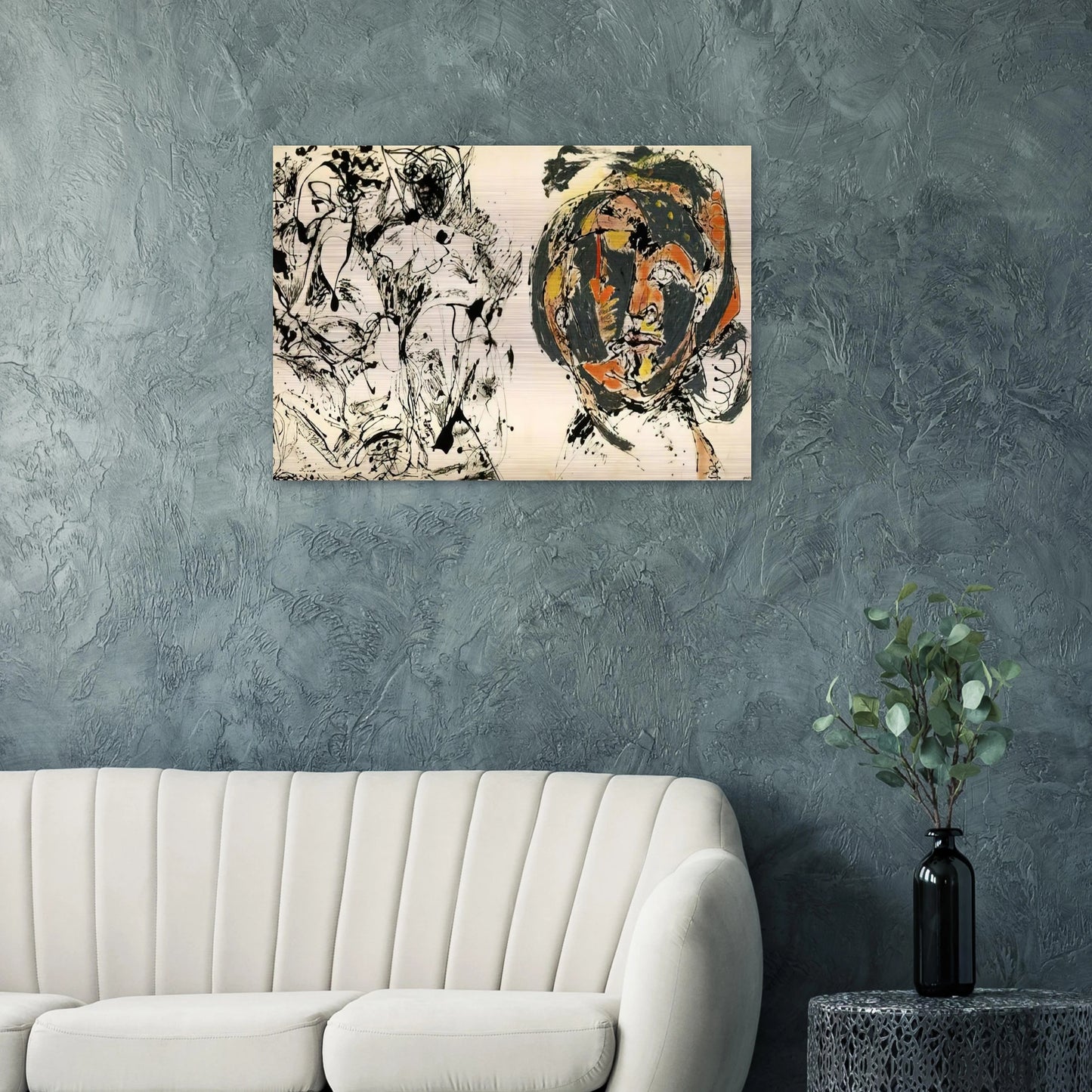 PORTRAIT AND A DREAM 1953 - Jackson Pollock Brushed Aluminum Print - 70x100 cm / 28x40 inches | Jackson Pollock Aluminum Print | Jackson Pollock Prints