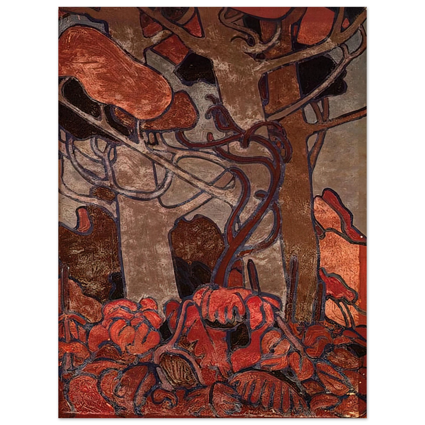 Tom Thomson - FOREST UNDERGROWTH I 1916 75x100 cm / 30x40inches Fine Art Poster