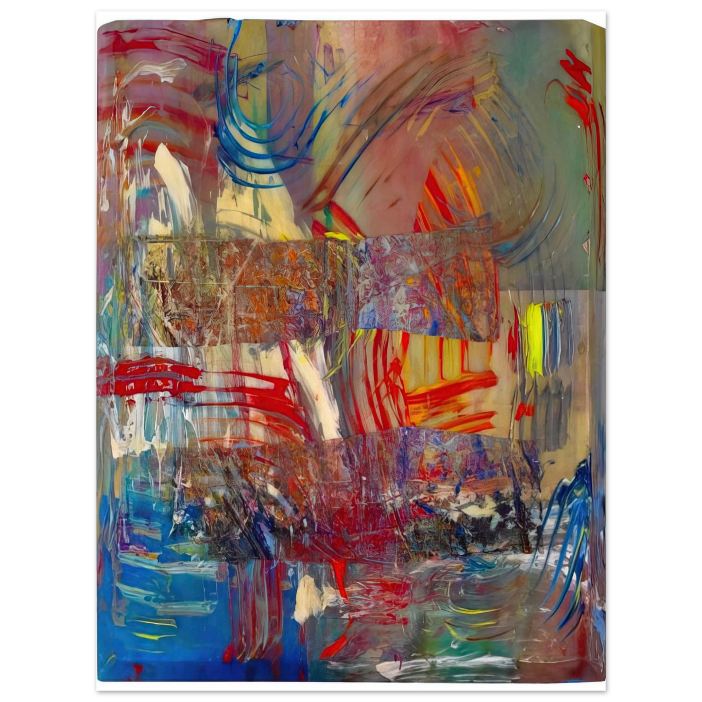 Sam Gilliam - Horses Upside Down 75x100 cm / 30x40inches Fine Art Poster