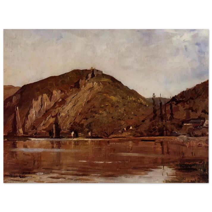Theo van Rysselberghe - MEUSE RIVER AROUND NAMUR 1880 75x100 cm / 30x40inches Fine Art Poster