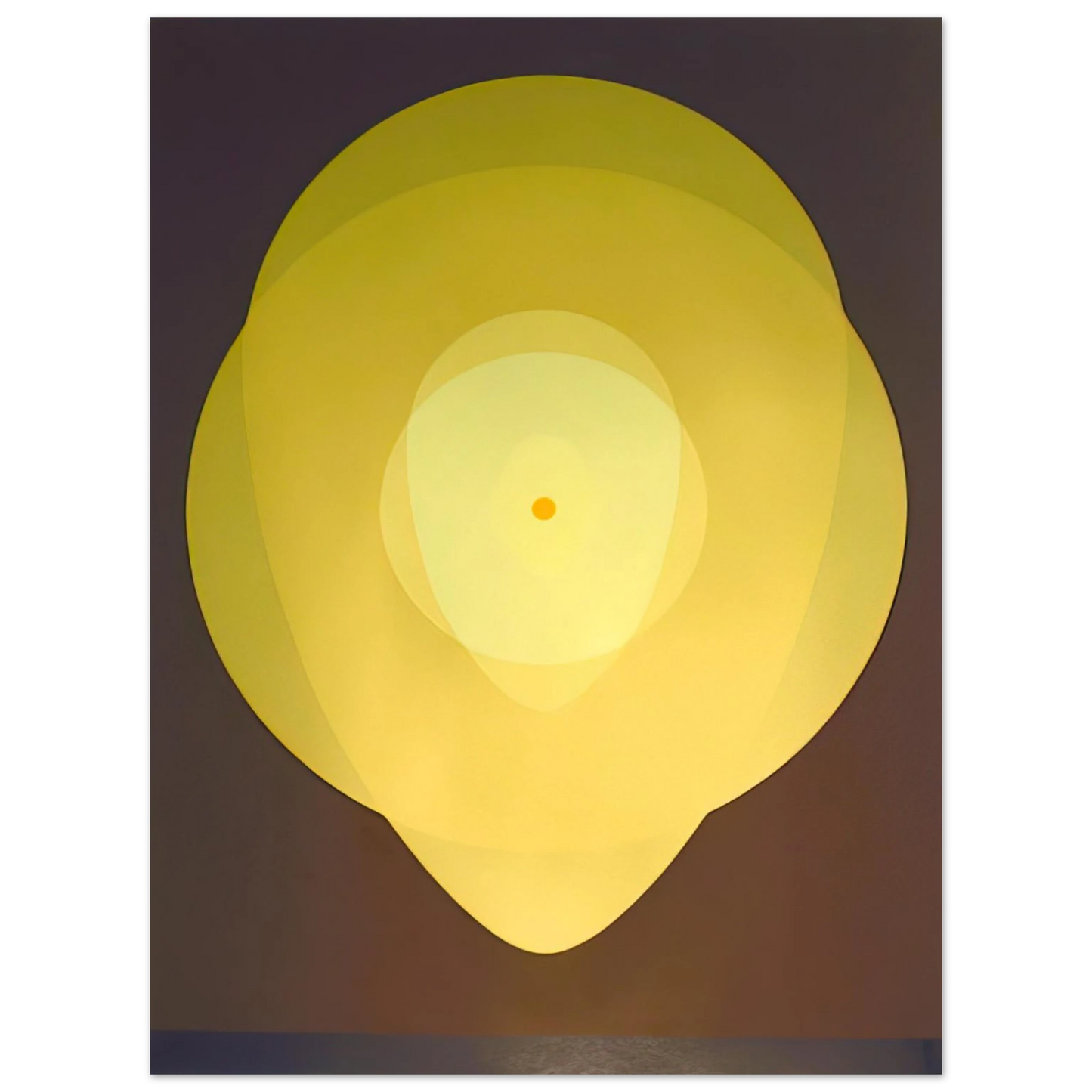 Clarence Holbrook Carter - Yellow Mandala - 1970 75x100 cm / 30x40inches Fine Art Poster