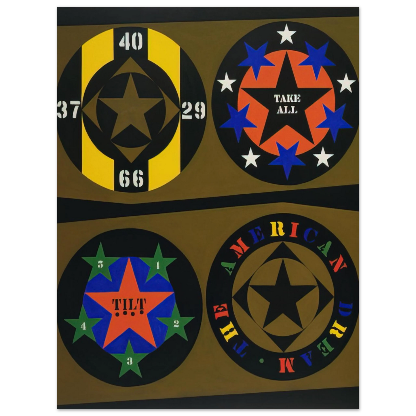 Robert Indiana - The American Dream, I 75x100 cm / 30x40inches Fine Art Poster