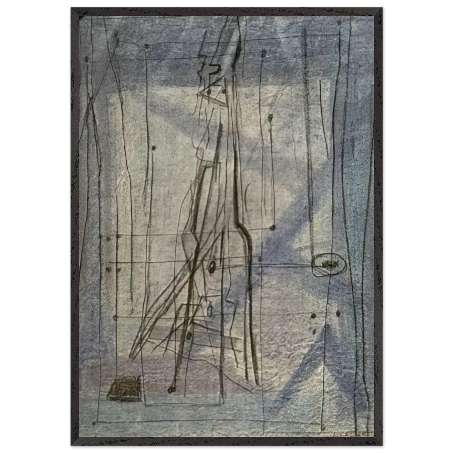Diario - 1954 - Bice Lazzari 70x100 cm / 28x40 inches Framed Art Print – Black Wooden Frame