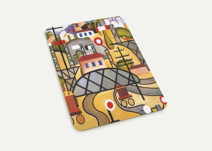 E.F.C.B. Estrada de Ferro Central do Brasil By Tarsila do Amaral Pack of 10 Post Cards | Tarsila do Amaral Post Cards | A6 (10.5 x 14.8 cm) - 4.1 x 5.8 inches