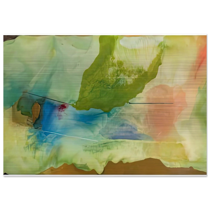 Hint from Bassano, 1973- - Helen Frankenthaler Brushed Aluminum Print - 70x100 cm / 28x40 inches | Helen Frankenthaler Aluminum Print | Helen Frankenthaler Prints
