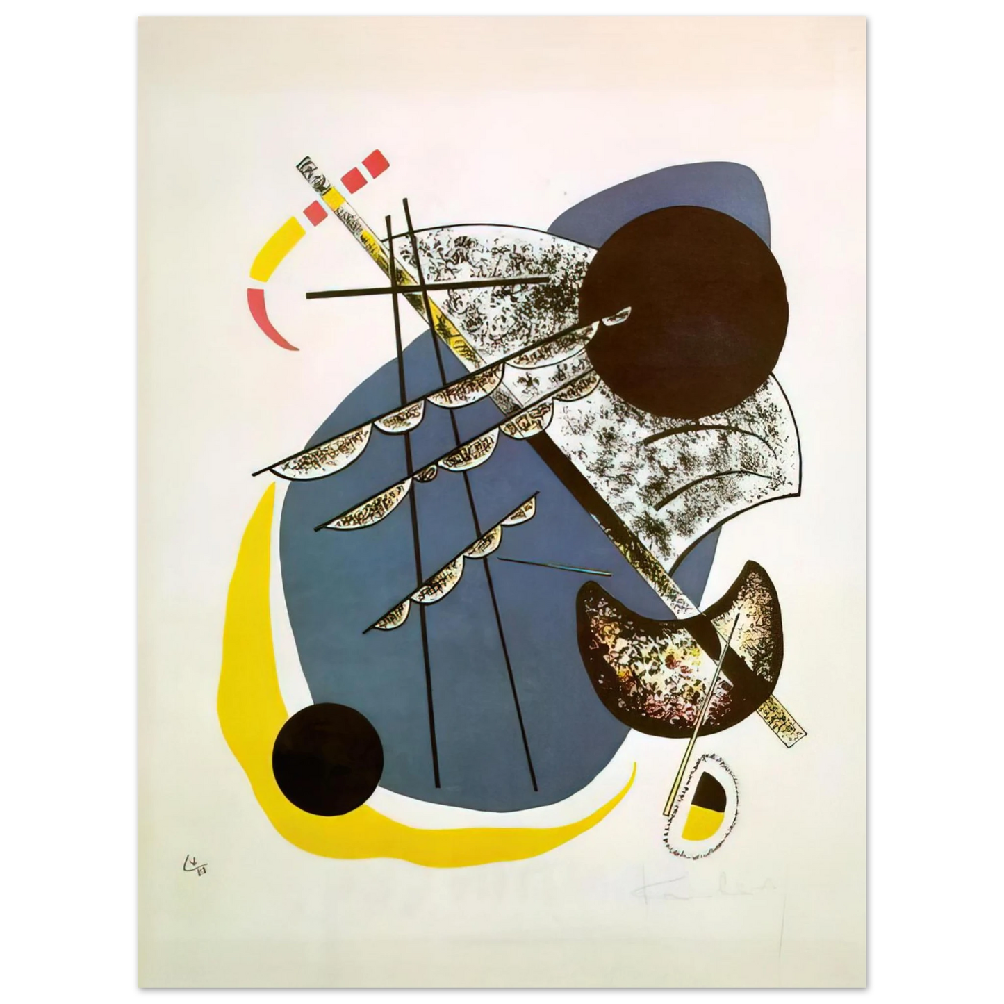 Wassily Kandinsky - SMALL WORLDS II 1922 75x100 cm / 30x40inches Fine Art Poster