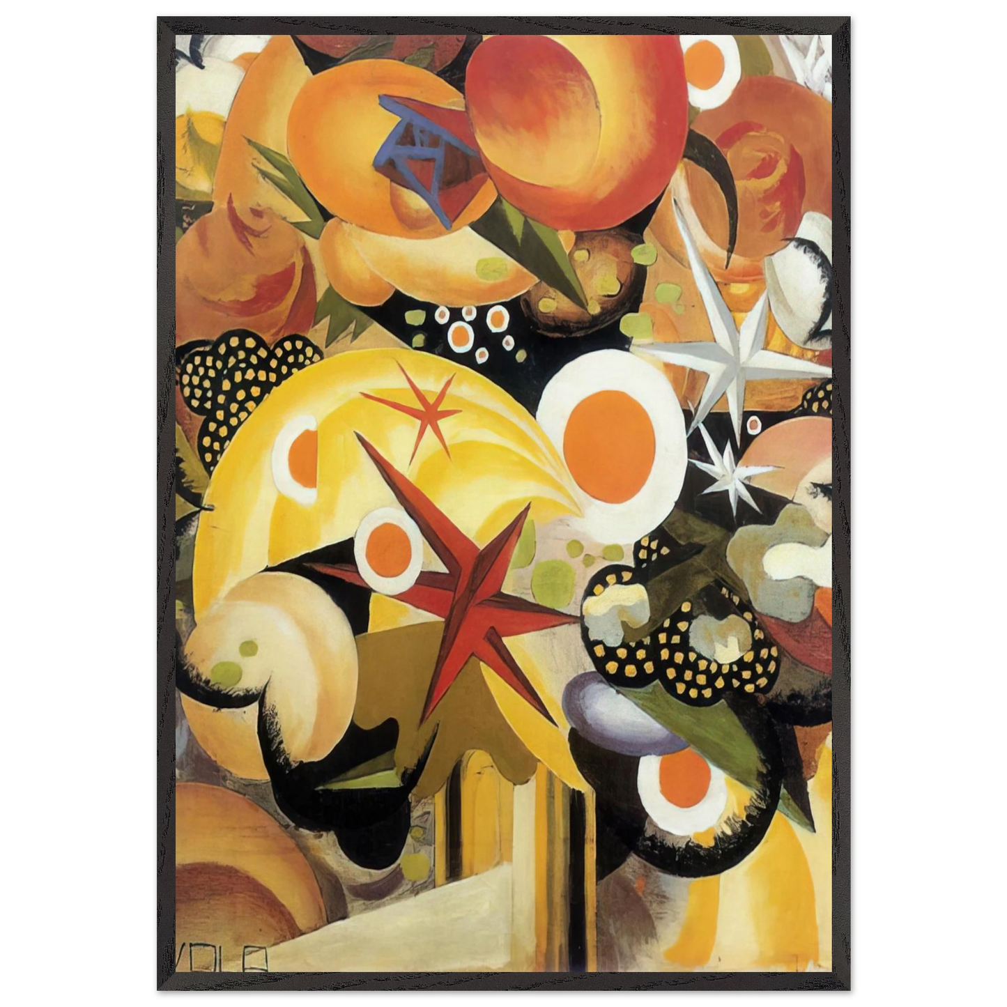 Mazzo di fiori - 1918 - Julius Evola 70x100 cm / 28x40 inches Framed Art Print – Black Wooden Frame
