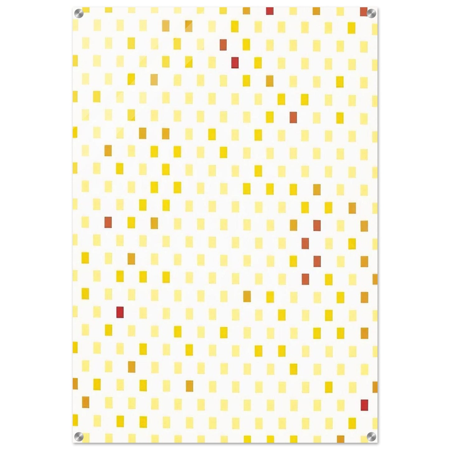 Répartition aléatoire du rouge au jaune suivant progression... - 1970 - Francois Morellet Acrylic Print - 70x100 cm / 28x40″ inches | Francois Morellet Wall Art | Francois Morellet Prints