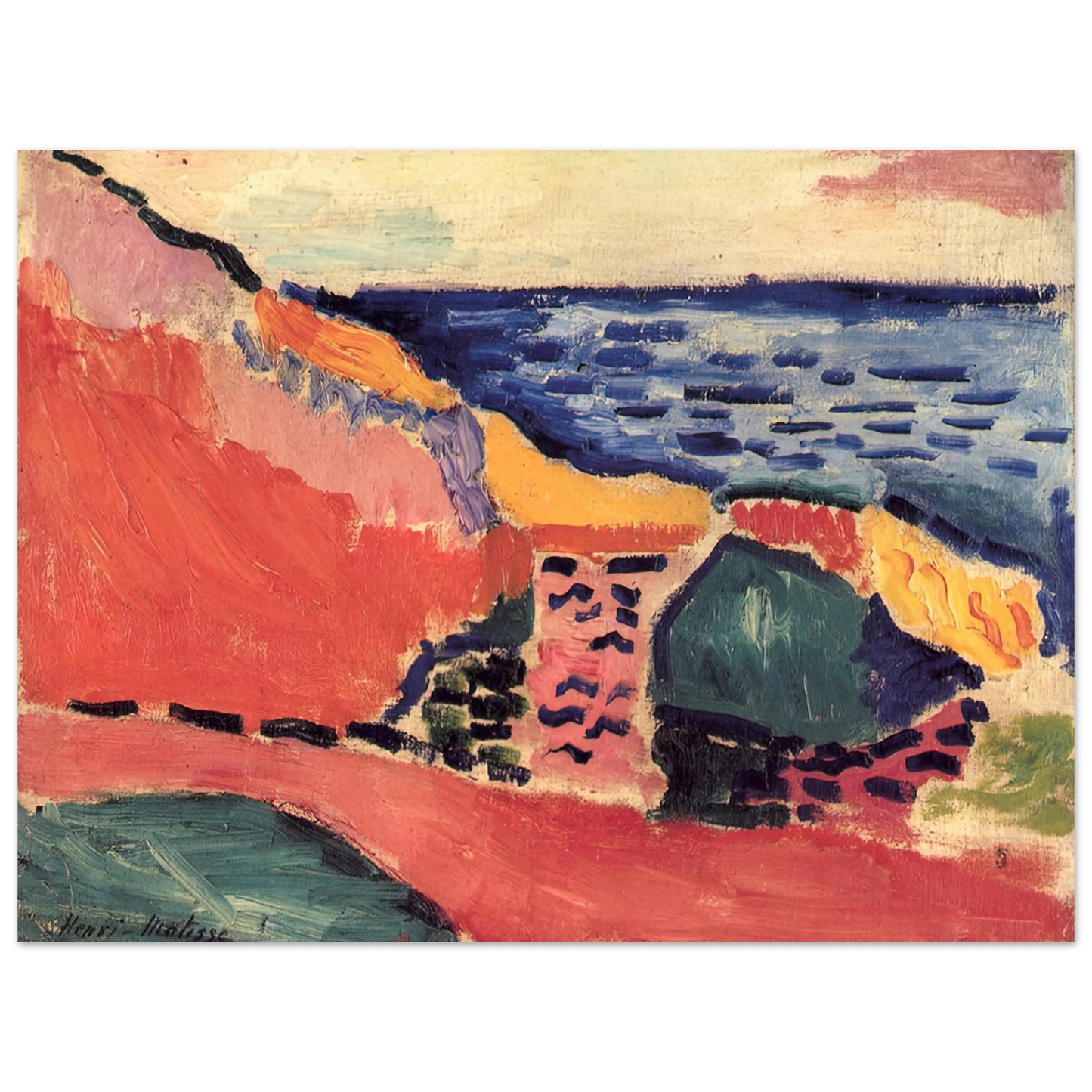 Henri Matisse - LA MOULADE COLLIOURE IN THE SUMMER 1905 75x100 cm / 30x40inches Fine Art Poster