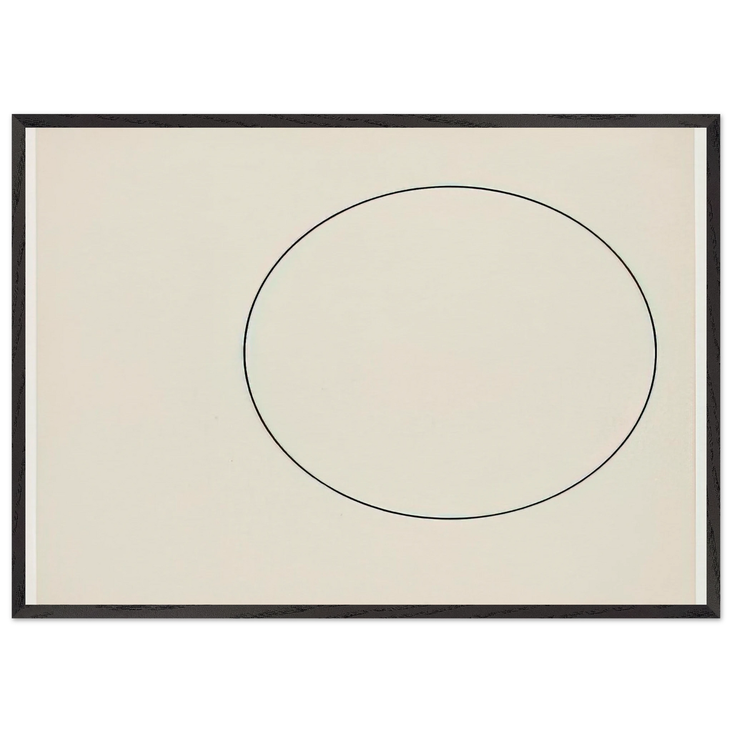 Circle Line - Ellsworth Kelly 70x100 cm / 28x40 inches Framed Art Print – Black Wooden Frame