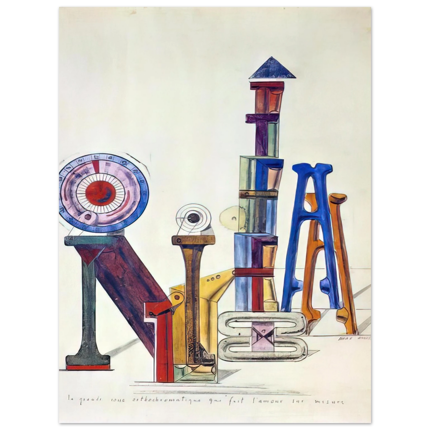 Max Ernst - La Grande Roue Orthochromatique… 75x100 cm / 30x40inches Fine Art Poster