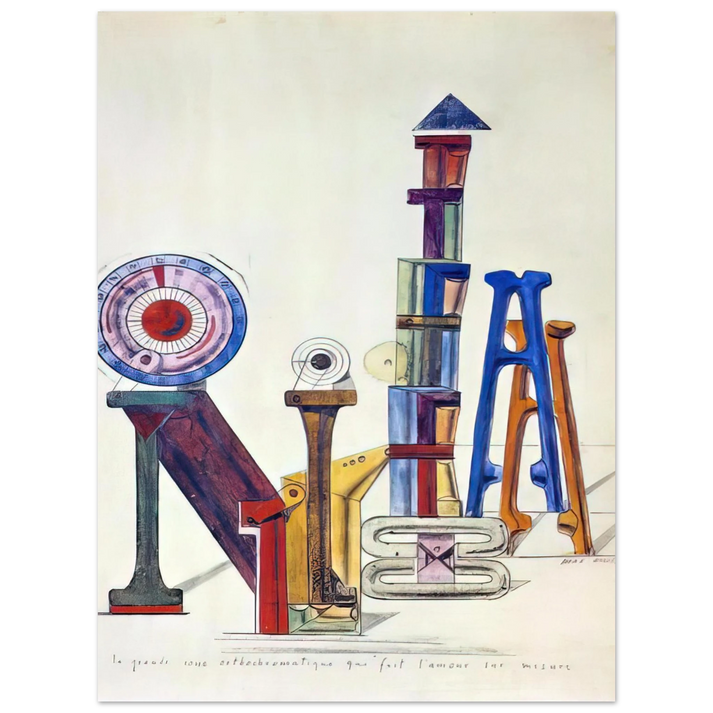 Max Ernst - La Grande Roue Orthochromatique… 75x100 cm / 30x40inches Fine Art Poster